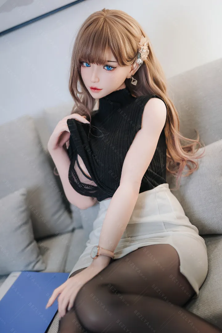 155cm (5ft1) Eカップ 軽量 シリコン ラブドール, 可動式顎 ヘッド Mandragora